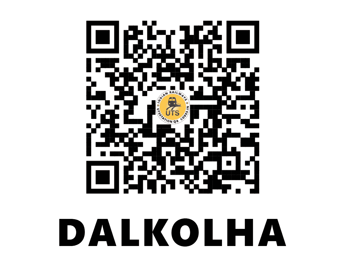 UTS QR Code for DALKOLHA - DLK (NF - WEST BENGAL)